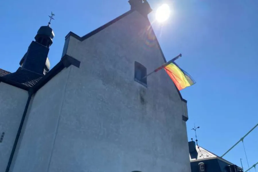 Churches in Germany are flying LGBT pride flags in response to the Vatican’s ‘no’ to same-sex blessings.?w=200&h=150